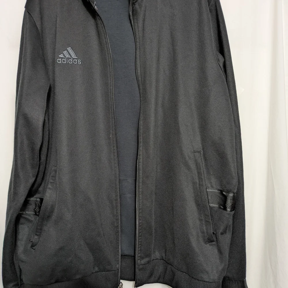 Adidas Men's Black Full-Zip Track Jacket - Picture 5 of 10